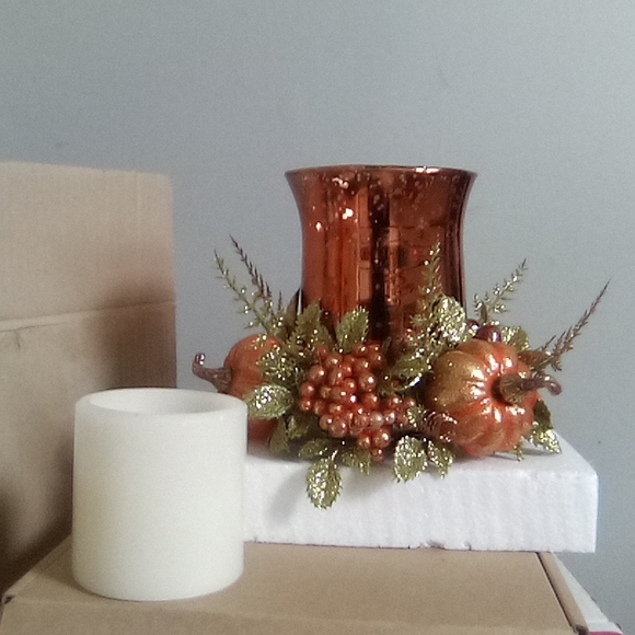 Sparkling Fall Themed Centerpiece Arrangement BNIB - Picture 6 of 14